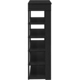  Stalak za cipele crni 80x30x98 cm od konstruiranog drva | Eponuda.com