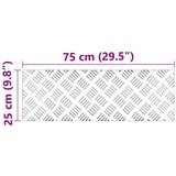  Aluminijske prostirke s uzorkom pahuljice 2 kom Protuklizne 75x25 cm | shoptok.hr