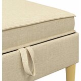  Set namještaja za dnevni boravak s jastukom 5 pcs Krem Tkanina | shoptok.hr