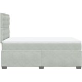  Krevet s oprugama i madracem svjetlosivi 120x190 cm baršunasti | shoptok.hr