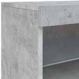 vidaXL Komoda z LED lučkami betonsko siva 123x37x67 cm | Shoptok.si