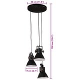  Viseća svjetiljka 25 W crna 30 x 30 x 100 cm E27 | shoptok.hr