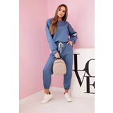 Kesi Włoski Set sweatshirt + pants buttery fabric denim melange | Shoptok.si
