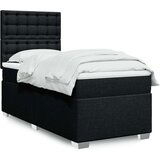 Box spring krevet s madracem crni 80 x 200 cm od tkanine | shoptok.hr