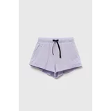 Sisley Otroške bombažne kratke hlače vijolična barva