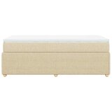  Okvir kreveta s oprugama i madrac krem 80x200 cm od tkanine | shoptok.hr