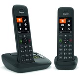 Gigaset C575A Duo - Brezžični stacionarni telefon z vgrajeno telefonsko tajnico do 30 min snemanja, velik barvni zaslon z osvetljenim ozadjem, prostoročno telefoniranje in funkcija blokiranj, (20546339) | Shoptok.si