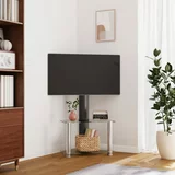  Kutni TV stalak s 2 razine za 32 - 70 inča crno-srebrni