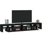 TV ormarić s LED svjetlima crni 260x36 5x40 cm | shoptok.hr