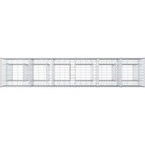  Gabionski uzdignuti krevet 2 pcs Srebrno 250 x 50 x 80 cm | shoptok.hr