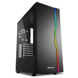 Sharkoon Kućište za računar - RGB Slider Black (staklena stranica ; ATX; 6x120mm; 2xUSB3.0; 1xUSB2.0; I/O) | shoptok.hr