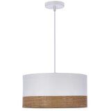 Candellux Lighting Bijela viseća svjetiljka s tekstilnim sjenilom/sa sjenilom od furnira ø 30 cm Bianco – | shoptok.hr