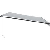 Tenda na ručno uvlačenje antracit i bijela 500 x 350 cm | Eponuda.com