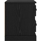 vidaXL Nočna omarica Črni hrast 39 x 39 x 47.5 cm Konstruiran les | Shoptok.si