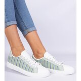 Gemre Green women's fabric sneakers Bellisio | Shoptok.si