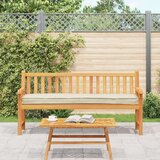 vidaXL Zunanja blazina Krem Poliester 200x40x8cm Vzdržljiva Blazina | Shoptok.si