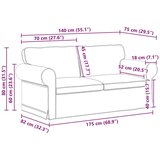 SOFA Plava 215 x 82 x 80 cm Metal | shoptok.hr