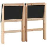 Tapecirani uzglavlje Svijetlo siva 120 cm Čvrsto borovo drvo | shoptok.hr