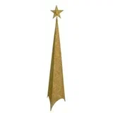 svetlucava jelka zlatna 120cm