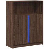  Komoda s LED svjetlima boja hrasta 77 x 34 x 100 cm drvena | shoptok.hr
