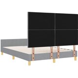  Krevetna konstrukcija Svjetlosiva 140 x 190 cm tkanina | shoptok.hr