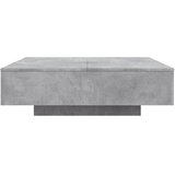  Stolić za kavu s LED svjetlima sivi boja betona 100x100x31 cm | shoptok.hr
