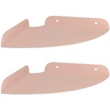  Lebdeća polica s policom 2 pcs Ružičasta 18 x 18 x 2 cm | shoptok.hr