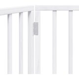  Sklopiva vrata za pse, 2 panela, bijela, 160 cm, drvo topole | Eponuda.com