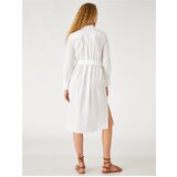 Koton Midi Shirt Dress Linen Blended | shoptok.hr