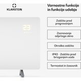 Klarstein Wonderglass infrardeča plošča | 720 W | 15 m² | Moderna steklena zasnova | 120 cm x 68 cm | Shoptok.si