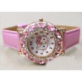  Otroška ura Hello Kitty s cirkoni v beli ali rožnati barvi | Shoptok.si