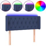 Maison Chic led posteljno vzglavje - vzglavna omarica - nočna omarica modro 103x16x78/88 cm blago, (21708222) Cene