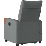 vidaXL Masažni naslonjač na podizanje od tkanine tamnosivi | shoptok.hr