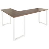 MID.YOU Kotna Pisalna Miza Workspace Basic I, Barva Oreha, Bela | Shoptok.si