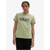 Vans Light Green Women's T-Shirt Trippy Paisley Crew - Women