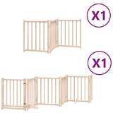  Vrata za pse s vratašcima 9 panela sklopiva 450 cm drvo topole | shoptok.hr