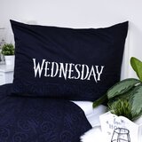 Jerry Fabrics Temno modra enojna bombažna otroška posteljnina 140x200 cm Wednesday "Rain" – | Shoptok.si