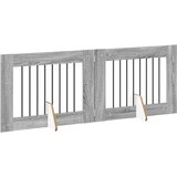  Vrata za pse z stojali 2 pcs Siva Sonoma 80 x 60 cm, (5000232789) | Shoptok.si