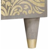  Kreveta Siva i zlatna 90 x 33 x 75 cm Čvrsto drvo manga | shoptok.hr