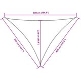  Jedro protiv sunca od tkanine Oxford trokutasto 3x4x5 m crno | shoptok.hr