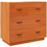 Maison Chic Komoda - Predalnik voščeno rjava 80x40x75 cm trdna borovina, (21717463) Cene