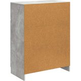  Strani šal Betonsko siva 66 x 34,5 x 87 cm Inženirski les, (5000217678) | Shoptok.si