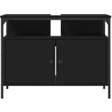 Ormarić za umivaonik crni 60 x 30 x 60 cm konstruirano drvo | shoptok.hr
