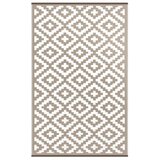 Green Decore Bež-bijeli obostrani tepih pogodan za vanjski Nirvana, 120 x 180 cm Cijene