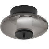 Nova Luce Mat črna steklena LED zatemnitvena stropna svetilka Ballet – u