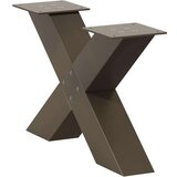  Noge kavne mize v obliki črke X 2 kosa 50x(30-31) cm jeklo, (22094571) | Shoptok.si
