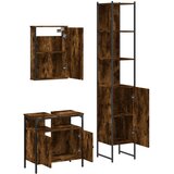  3-dijelni set kupaonskog namještaja boja hrasta drveni | shoptok.hr