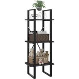 Ormarić za knjige 3 razine sivi 40x30x105 cm konstruirano drvo | Eponuda.ba