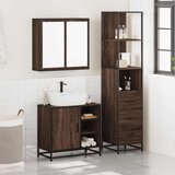 vidaXL 3-dijelni set kupaonskog namještaja boja smeđeg hrasta drveni | shoptok.hr