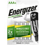 Energizer Universal HR03 micro (AAA)-akumulator NiMH 500 mAh 1.2 V 4 kos, (20438627) | Shoptok.si